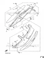 CACHE LATERAL   RESERVOIR D'HUILE pour Yamaha YZF750R de 1996