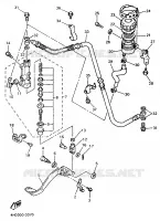 MAITRE CYLINDRE DE FREIN ARRIERE pour Yamaha YZF750R de 1996