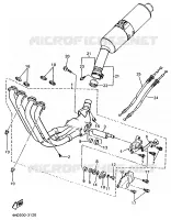 ECHAPPEMENT pour Yamaha YZF750R de 1996