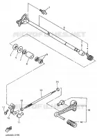 AXE DE SELECTEUR / PEDALE pour Yamaha YZF750R de 1996