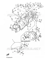 GARDE BOUE pour Yamaha YZF750R de 1996