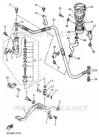 MAITRE CYLINDRE DE FREIN ARRIERE pour Yamaha YZF750R de 1996