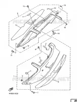 CACHE LATERAL   RESERVOIR D'HUILE pour Yamaha YZF750R de 1996