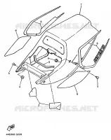 COUVERCLE LATERAL pour Yamaha YZF750SP de 1993
