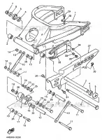 BRAS ARRIERE pour Yamaha YZF750SP de 1993