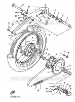 ROUE ARRIERE pour Yamaha YZF750SP de 1993