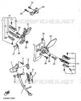 SUPPORT / REPOSE PIEDS pour Yamaha YZF750SP de 1993
