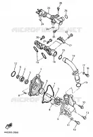 POMPE A EAU / DURITES pour Yamaha YZF750SP de 1993