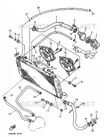 RADIATEUR / DURITES pour Yamaha YZF750SP de 1993