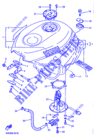 RESERVOIR A ESSENCE pour Yamaha YZF750SP de 1995