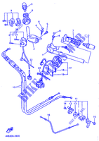 GUIDON ET CABLES pour Yamaha YZF750SP de 1996