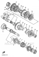 TRANSMISSION pour Yamaha YZF750SP de 1996