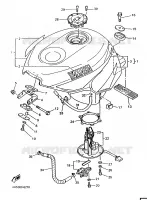 RESERVOIR A ESSENCE pour Yamaha YZF750SP de 1996
