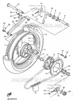 ROUE ARRIERE pour Yamaha YZF750SP de 1996