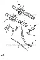 ARBRE A CAMES / CHAINE DE DISTRIBUTION pour Yamaha YZF750SP de 1996