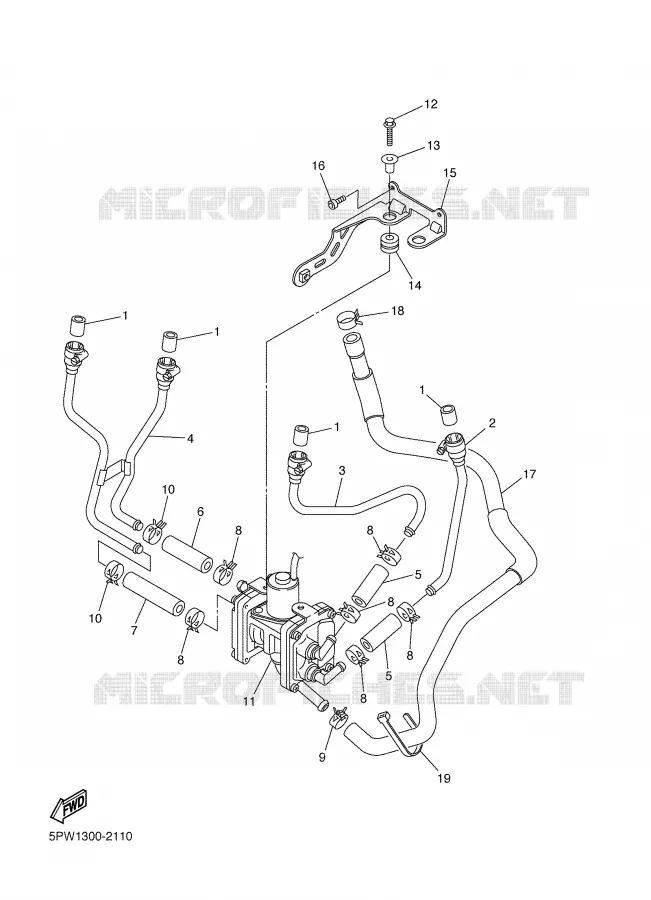 SYSTÈME D'ADMISSION D'AIR AIS Yamaha MOTO 1000 2002 R1  YZF-R1