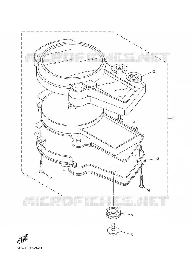 COMPTEUR  Yamaha MOTO 1000 2003 R1  YZF-R1