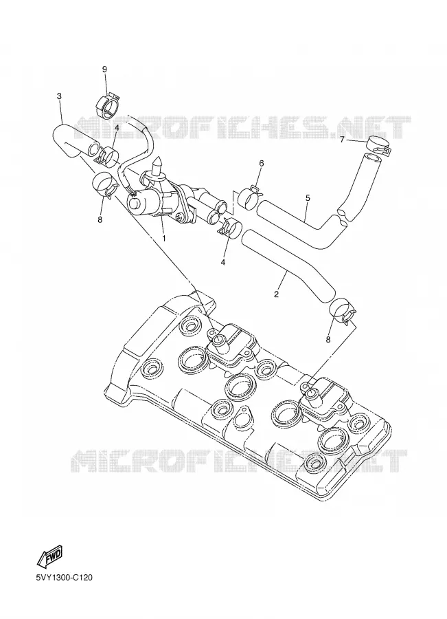 SYSTÈME D'ADMISSION D'AIR AIS Yamaha MOTO 1000 2005 R1  YZF-R1