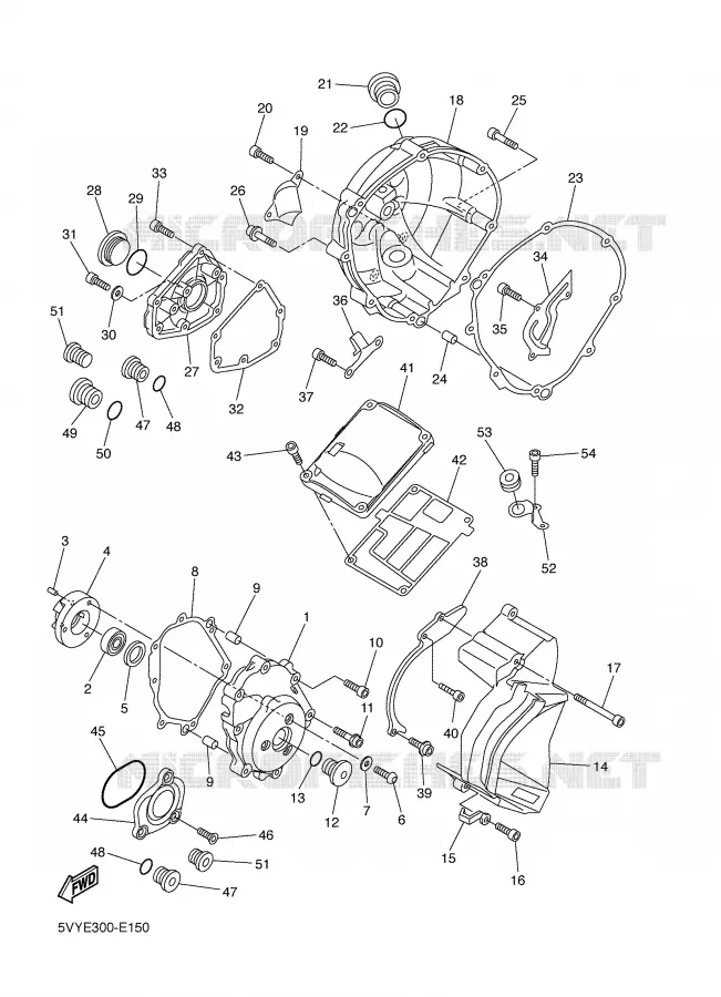 CARTER - MOTEUR 1 Yamaha MOTO 1000 2006 R1  YZF-R1S