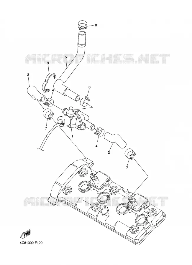 SYSTÈME D'ADMISSION D'AIR AIS Yamaha MOTO 1000 2007 R1  YZF-R1W