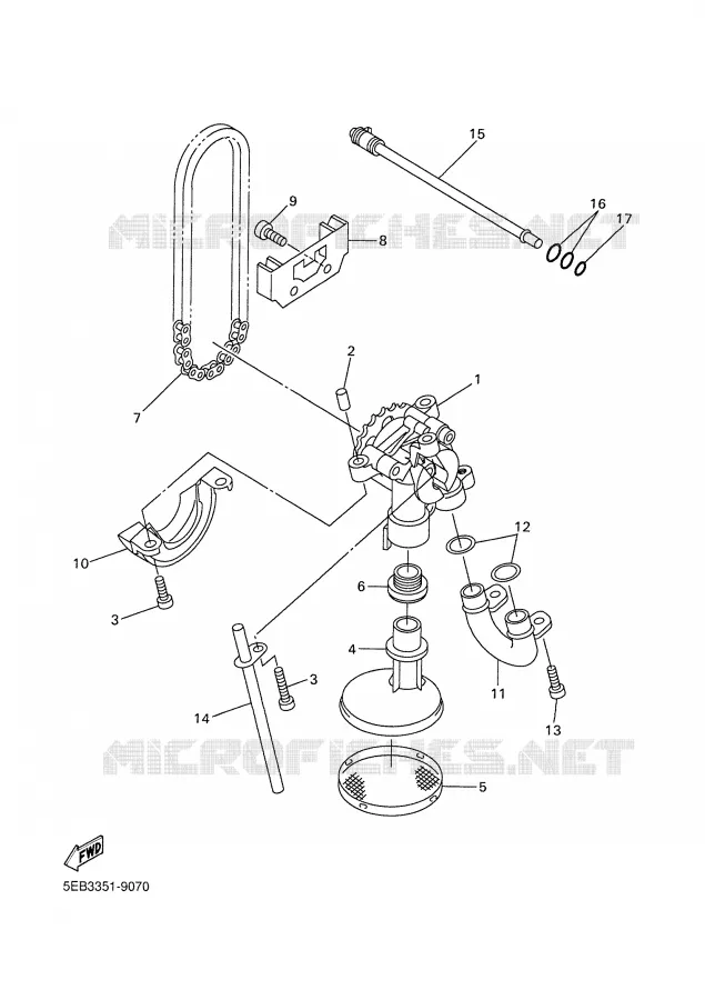 POMPE A HUILE Yamaha MOTO 600 1999 R6  YZF-R6