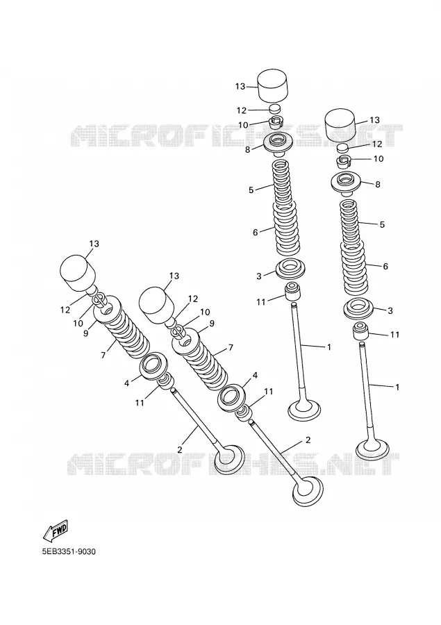 SOUPAPE Yamaha MOTO 600 2005 R6  YZF-R6
