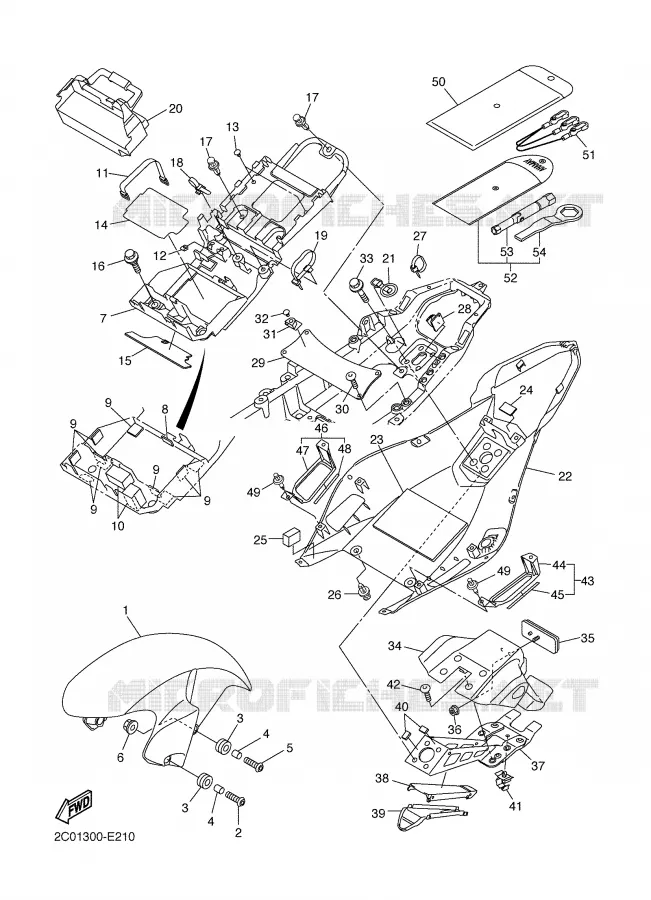 GARDE BOUE Yamaha MOTO 600 2006 R6  YZF-R6