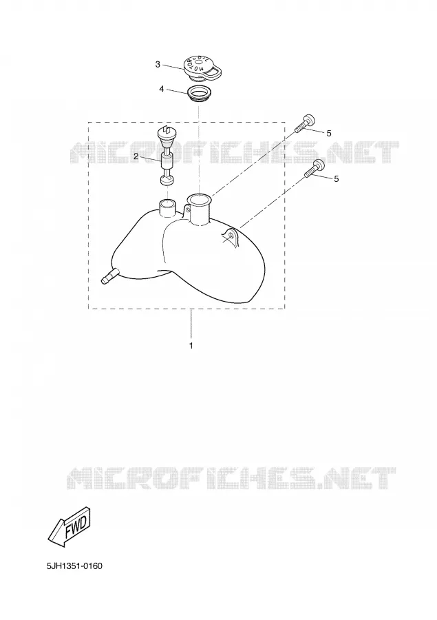 RESERVOIR D'HUILE Yamaha SCOOTER 50 2006 SLIDER  EW50N