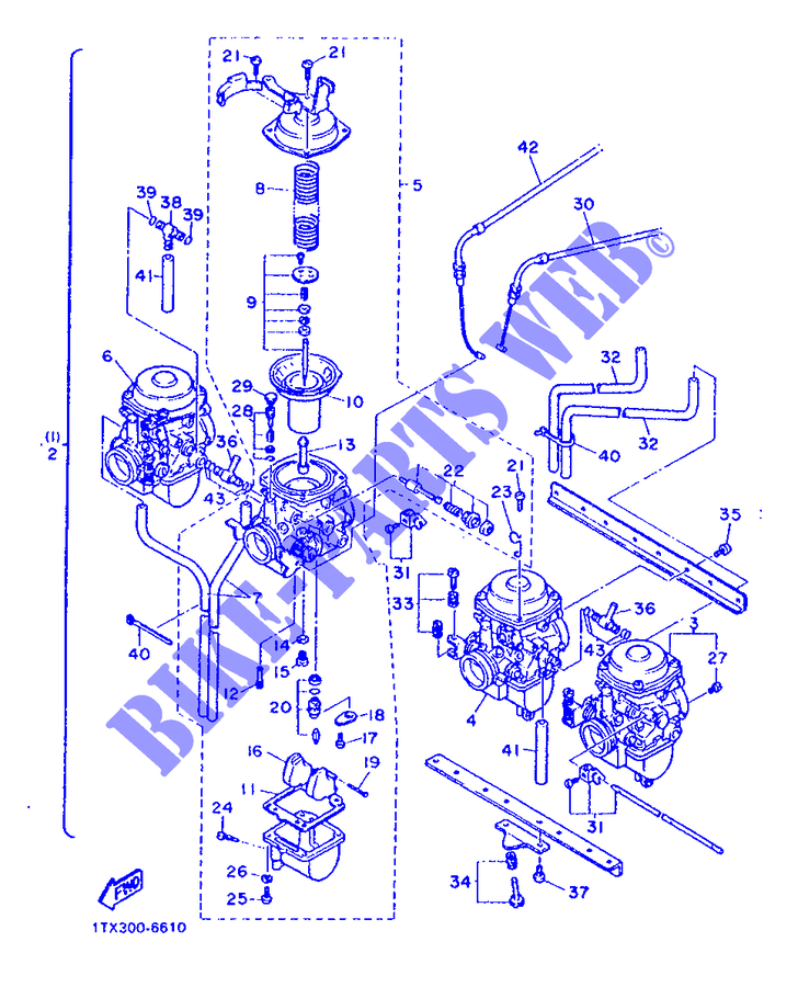 PIÈCES OPTIONNELLES   CARBURATEUR   SUISSE pour Yamaha FJ1200 de 1986