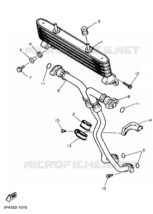 RADIATEUR D'HUILE / ECHANGEUR Yamaha MOTO 1200 1992 FJ  FJ1200