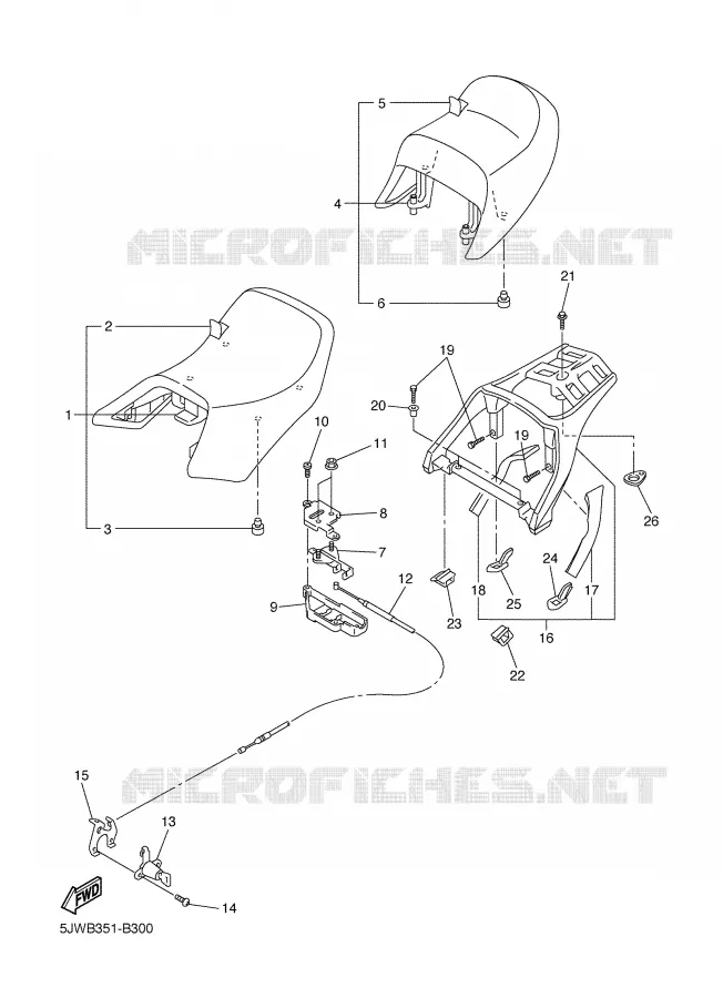 SELLE Yamaha MOTO 1300 2003 FJR ABS  FJR1300A