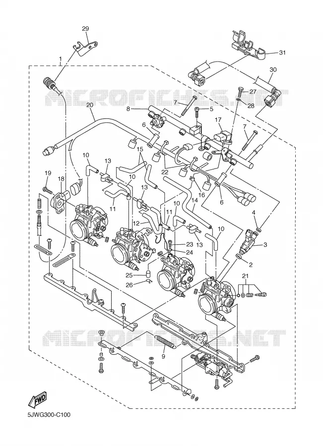 ADMISSION 2 Yamaha MOTO 1300 2005 FJR ABS  FJR1300A
