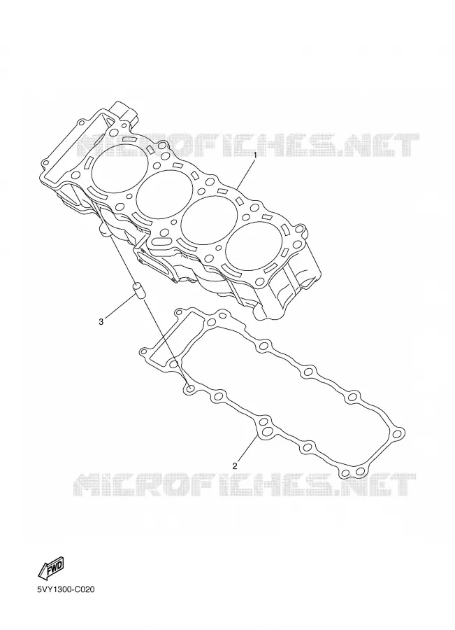 CYLINDRE Yamaha MOTO 1000 2007 FZ1  FZ1-N FAZER _