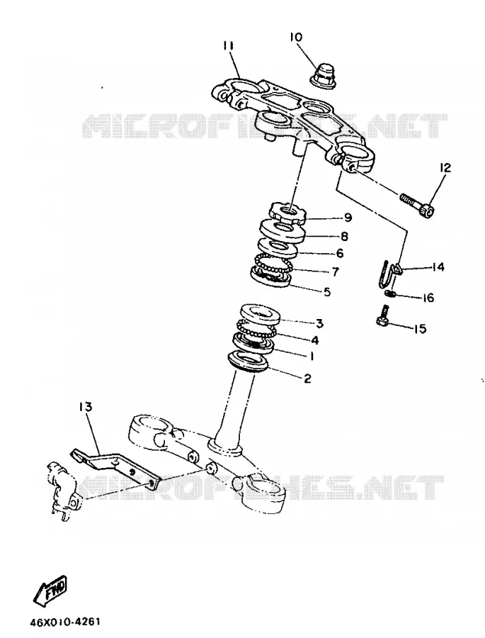 DIRECTION Yamaha MOTO 600 1986 FZ  FZ600