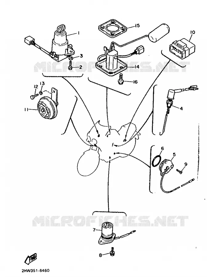 PARTIE ELECTRIQUE 2 Yamaha MOTO 600 1988 FZ  FZ600