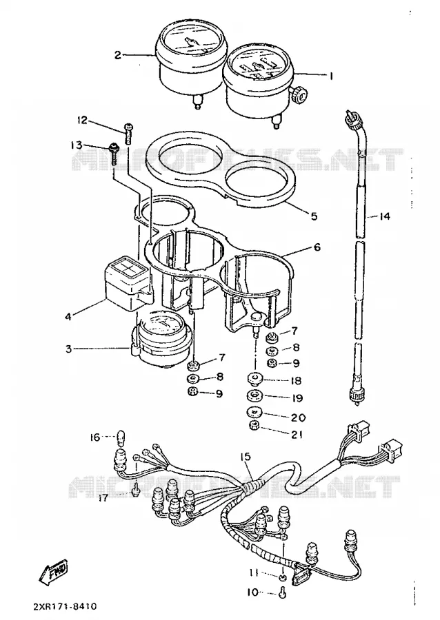 COMPTEUR  Yamaha MOTO 600 1988 FZ  FZ600