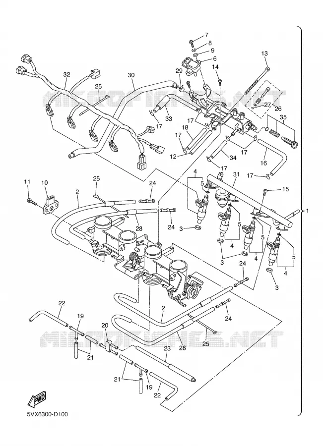 ADMISSION 2 Yamaha MOTO 600 2005 FZ6  FZ6-N