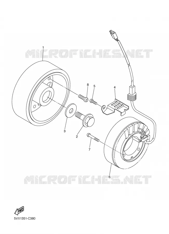 ALLUMAGE Yamaha MOTO 600 2007 FZ6 78CH  FZ6-N FZ6