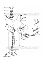 MAITRE CYLINDRE DE FREIN ARRIERE pour Yamaha YFZ350 de 1998