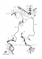 MAITRE CYLINDRE DE FREIN AVANT pour Yamaha YFZ350 de 1998