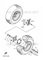 ROUE AVANT pour Yamaha YFZ350 de 1998