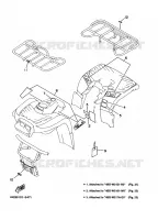 EMBLEME / ETIQUETTE 1 pour Yamaha YFB250FW de 1998