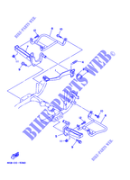 SUPPORT / REPOSE PIEDS pour Yamaha YFM350FW-X de 1998