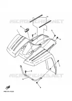 GARDE BOUE AVANT pour Yamaha YFM350FW-X de 1998