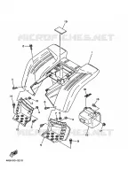 GARDE BOUE ARRIERE pour Yamaha YFM350FW-X de 1998