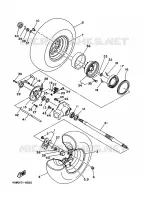 ROUE ARRIERE pour Yamaha YFM400FW de 1998