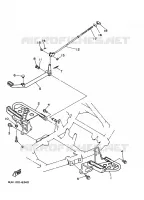 SUPPORT / REPOSE PIEDS pour Yamaha YFM350U de 1997
