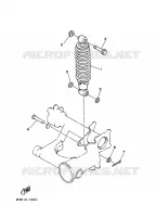 AMORTISSEUR ARRIERE pour Yamaha YFM350FW de 1996
