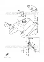 RESERVOIR A ESSENCE pour Yamaha YFM350FW de 1996