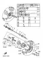 ROUE AVANT pour Yamaha YFM350FW de 1996